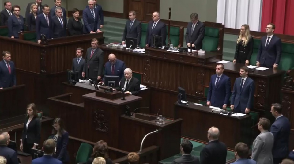 Sejm uczcił pamięć posłanki Prawa i Sprawiedliwości Jolanty Szczypińskiej. źródło: https://www.facebook.com/KancelariaSejmu