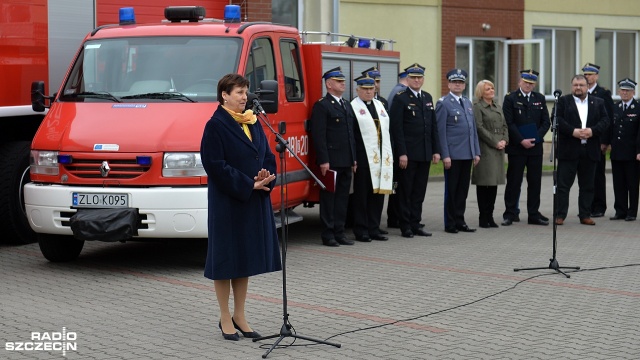 Fot. Łukasz Szełemej [Radio Szczecin] Pierwszy taki wóz gaśniczy dla strażaków na Pomorzu Zachodnim [WIDEO, ZDJĘCIA]