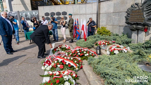 Fot. Robert Stachnik [Radio Szczecin] Obchody Porozumień Sierpniowych. "Stocznia jest symbolem pragnienia wolności" [ZDJĘCIA]