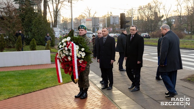Fot. Robert Stachnik [Radio Szczecin] Rocznica Grudnia '70. Prezydent Duda w Szczecinie [DUŻO ZDJĘĆ]