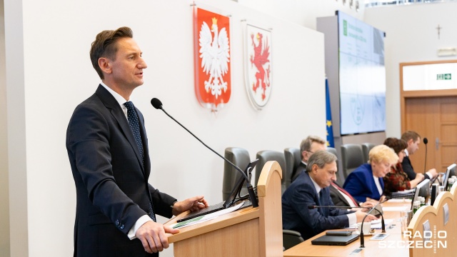 Fot. Robert Stachnik [Radio Szczecin] Marszałek o inwestycjach. PiS: To budżet zabawy [ZDJĘCIA]