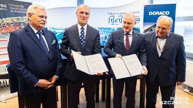 Dzień kobiet w roku 2022 - to ostateczna data zakończenia przebudowy stadionu piłkarskiego w Szczecinie oraz budowy Centrum Szkolenia Dzieci i Młodzieży.