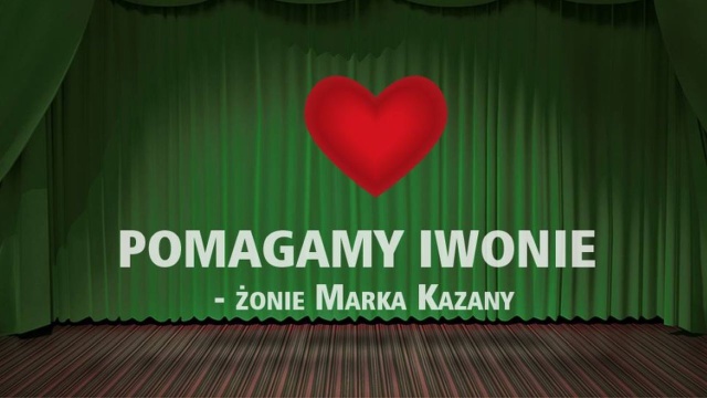 Szczecińscy artyści łączą siły w szczytnym celu. Zagrają charytatywny koncert pod hasłem Pomagamy Iwonie - żonie Marka Kazany. Kobieta w wyniku choroby straciła obie nogi. Jako psycholog przez wiele lat pomagała innym. Teraz ona potrzebuje wsparcia.