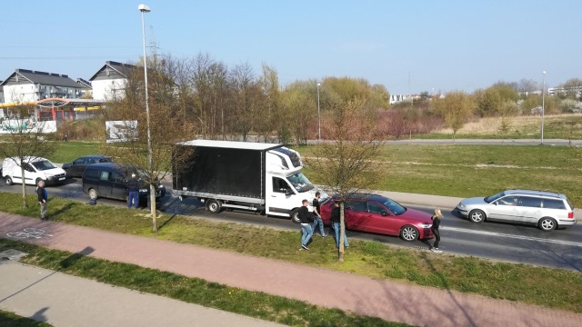 Cztery samochody zderzyły się na ulicy Duńskiej w stronę Krasińskiego w Szczecinie.