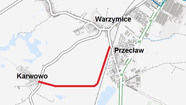 Nowa ścieżka pieszo-rowerowa z Przecławia do Karwowa powstanie wzdłuż linii kolejowej Szczecin - Berlin. Po jej wykonaniu będzie można rowerem dojechać aż do Warnika, w pobliżu granicy polsko-niemieckiej.