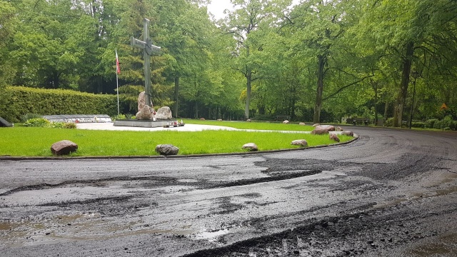 Ciężki sprzęt wjechał na Cmentarz Centralny w Szczecinie. Firma Strabag rozpoczęła zdzieranie starego i nierównego asfaltu. Odwiedzający nekropolię na pierwsze utrudnienia natrafią w rejonie Krzyża Katyńskiego.