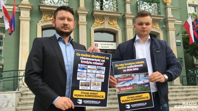 Ta pożyczka to skandal - działacze Konfederacji krytykują prezydenta miasta za pomysł wzięcia kredytu na prawie 1 miliard złotych w Europejskim Banku Inwestycyjnym.