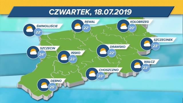 Słonecznie i bez deszczu w całym regionie. W weekend prawie 30 stopni Celsjusza.