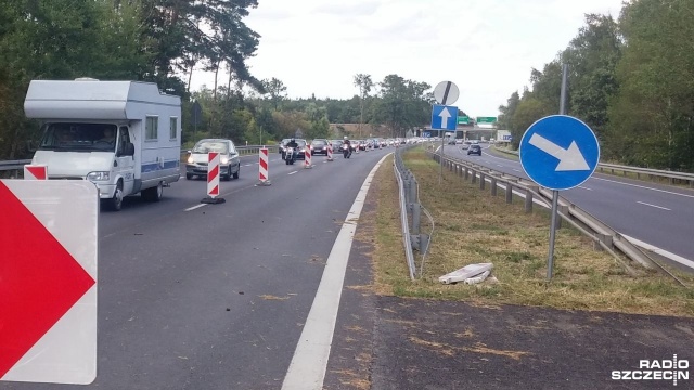 Najwięcej problemów maja jadący z nadmorskich plaż w stronę Szczecina.