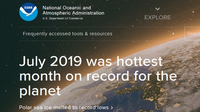 NOAA - amerykańska agenda rządowa zajmująca się prognozowaniem pogody - potwierdziła wcześniejsze wyniki badań instytucji europejskich, że tegoroczny lipiec był najcieplejszym miesiącem na naszej planecie od początku pomiarów meteorologicznych.