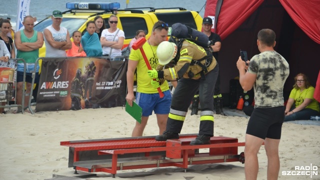 130 strażaków z sześciu krajów przyjechało do Kołobrzegu, by wziąć udział w zawodach Toughest Firefighter Challeng, czyli ekstremalnej rywalizacji pożarniczej.