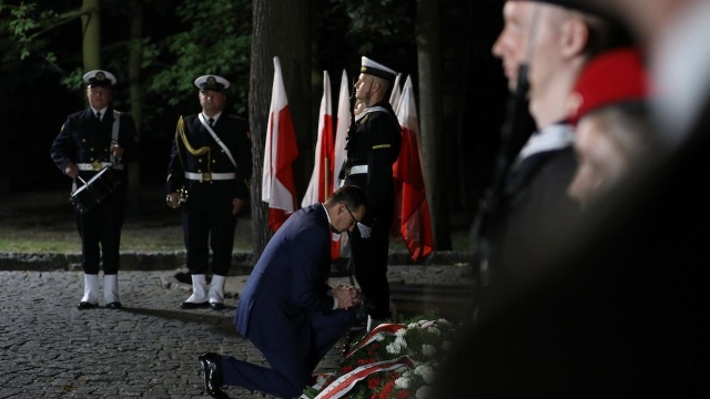 Premier Mateusz Morawiecki mówił na Westerplatte, że atak hitlerowskich Niemiec na Polskę to najczarniejsze dni w naszych dziejach.