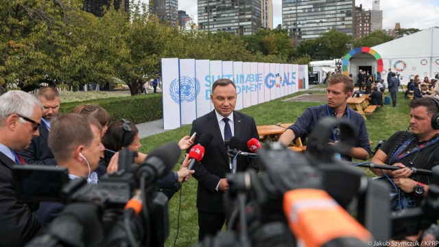 Andrzej Duda na spotkaniach podczas szczytu ONZ