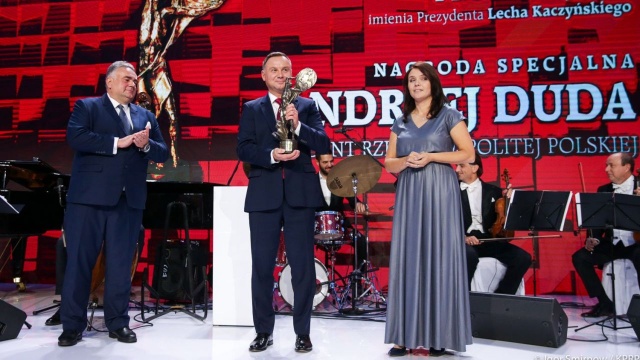Andrzej Duda został laureatem specjalnej Nagrody Prometejskiej imienia Prezydenta Lecha Kaczyńskiego - Nagrody Międzymorza.
