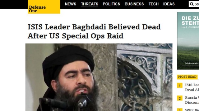 Abu Bakr al-Baghdadi został zabity w wyniku operacji amerykańskich komandosów - podają media w USA.