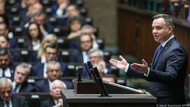 Prezydent Andrzej Duda na inauguracji Sejmu