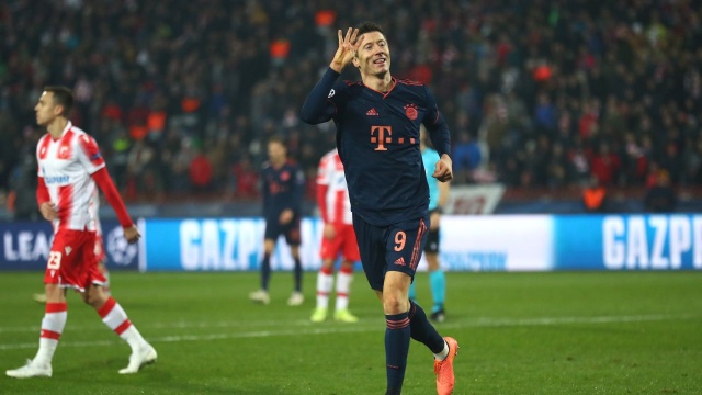 Robert Lewandowski strzelił cztery gole, a jego Bayern Monachium wygrał na wyjeździe z Crveną Zvezdą Belgrad 6:0 (1:0) w 5. kolejce fazy grupowej Ligi Mistrzów.
