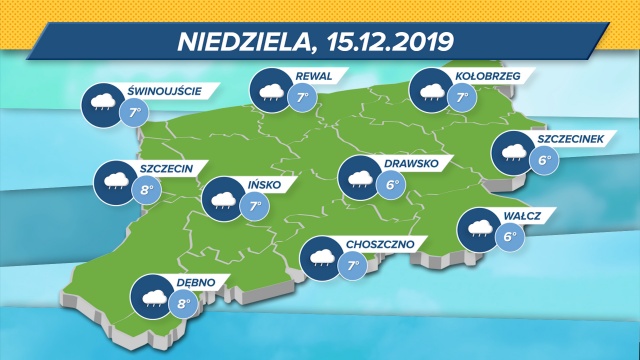 Temperatury w regionie będą utrzymywać się granicach 6-8 stopni Celsjusza.