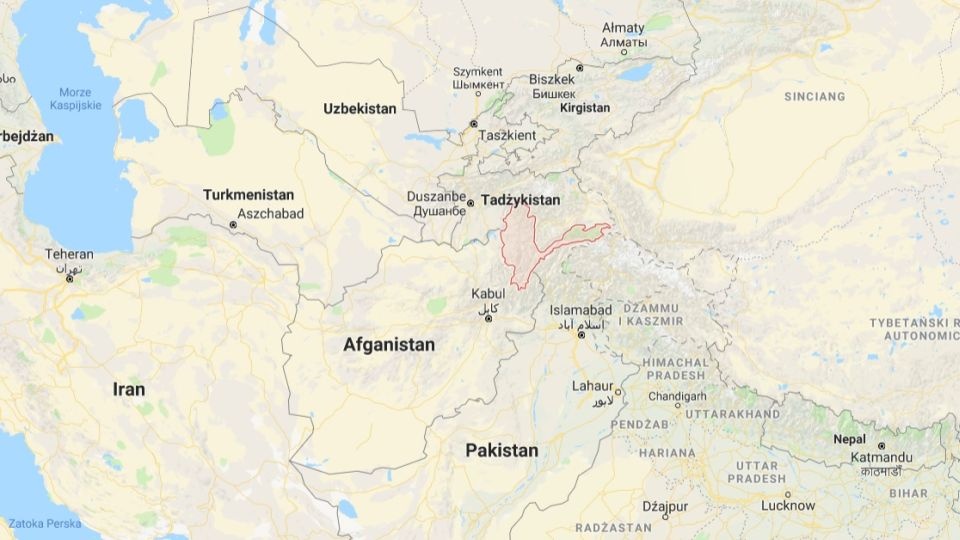 Do katastrofy doszło w jednej z wiosek w prowincji Badachszan. Fot. www.google.com/maps