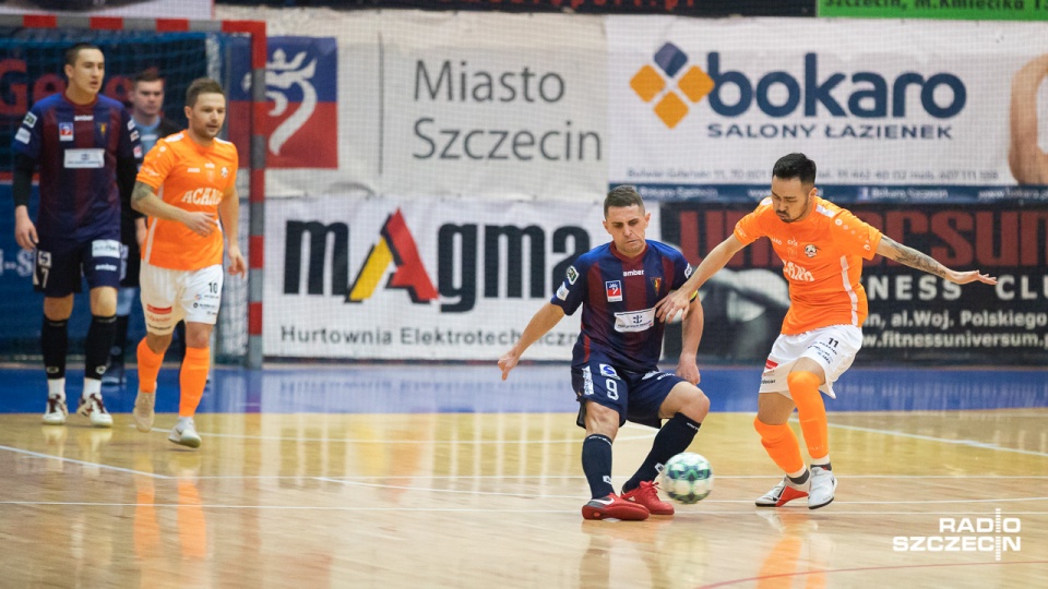 Pogoń 04 Szczecin - Acana Orzeł Futsal Jelcz-Laskowice 2:3. Fot. Robert Stachnik [Radio Szczecin]