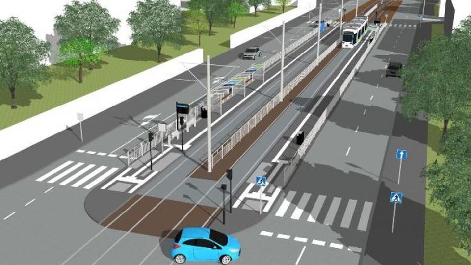 Wizualizacja przebudowanej ul. Mickiewicza. źródło: Tramwaje Szczecińskie Spółka z o.o.