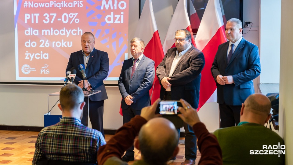 Konferencja polityków Prawa i Sprawiedlwiości. Fot. Robert Stachnik [Radio Szczecin]