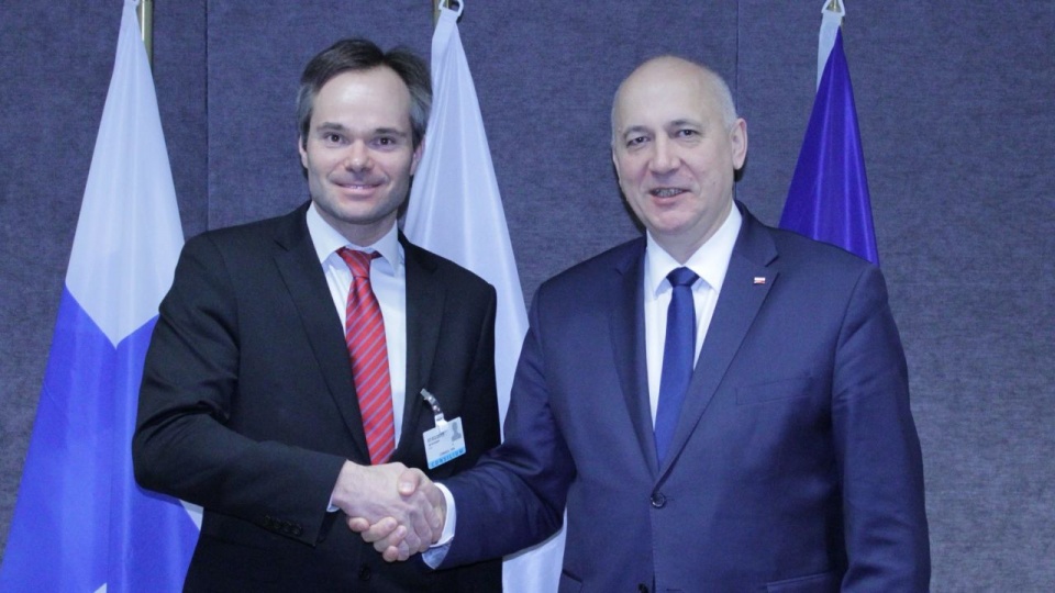 Minister Joachim Brudziński spotkał się w Brukseli z Kai Mykkänenem, ministrem spraw wewnętrznych Finlandii. Fot. Twitter / Poland in the EU