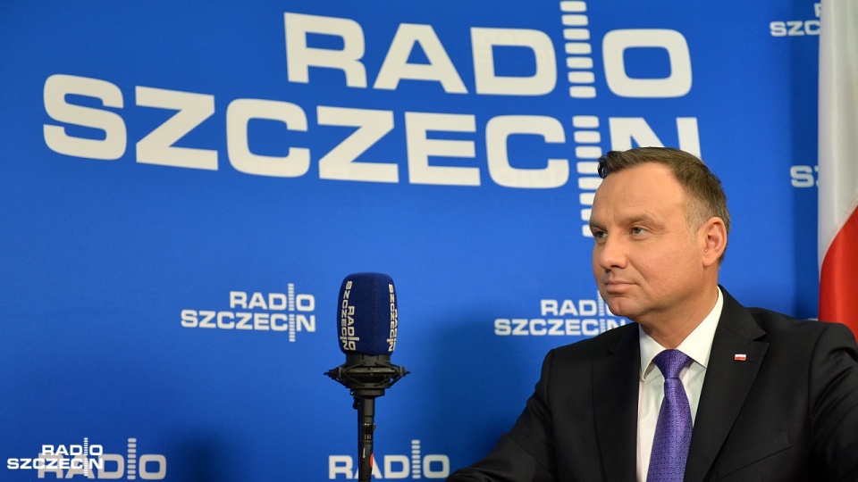 Prezydent Andrzej Duda zwracał uwagę nie tylko na militarne, ale także polityczne znaczenie wstąpienia Polski do NATO. Fot. Łukasz Szełemej [Radio Szczecin]