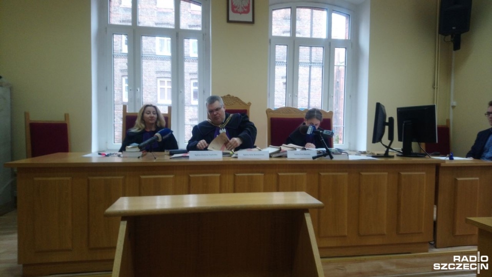 Jacek Piechota w sądzie. Fot. Tomasz Duklanowski [Radio Szczecin]