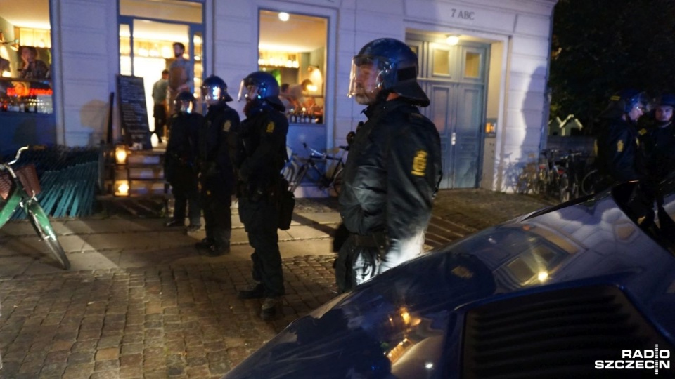 Do późnych godzin nocnych trwały zamieszki w Kopenhadze. Fot. Przemysław Gołyński [Radio Szczecin]