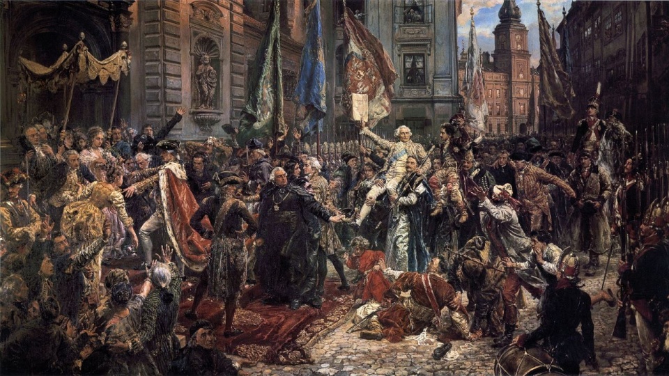 "Uchwalenie Konstytucji 3 Maja" – obraz Jana Matejki, 1891. źródło: https://pl.wikipedia.org/wiki/%C5%9Awi%C4%99to_Narodowe_Trzeciego_Maja