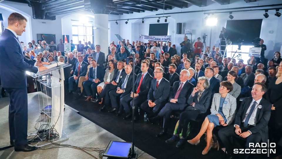 Konwencja wyborcza Koalicji Europejskiej w Szczecinie. Fot. Robert Stachnik [Radio Szczecin]