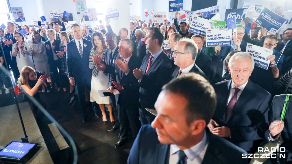 Konwencja wyborcza Koalicji Europejskiej w Szczecinie. Fot. Robert Stachnik [Radio Szczecin]