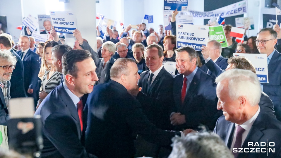 Konwencja wyborcza Koalicji Europejskiej w Szczecinie. Fot. Robert Stachnik [Radio Szczecin]