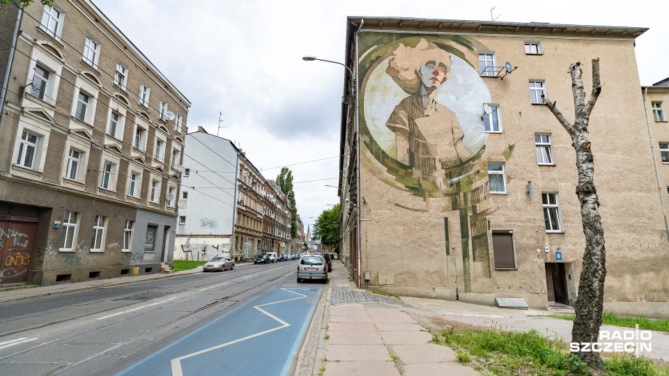 Mural przy ulicy Kolumba 68 w Szczecinie. Fot. Robert Stachnik [Radio Szczecin]