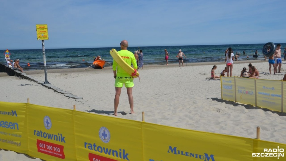 Ratownicy pozostaną na plaży do końca sierpnia. Fot. Przemysław Polanin [Radio Szczecin]