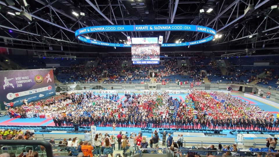 Ceremonia Otwarcia Mistrzostw Świata WUKF 2019 - Bratysława (Słowacja). źródło: Bushikan Szczecin
