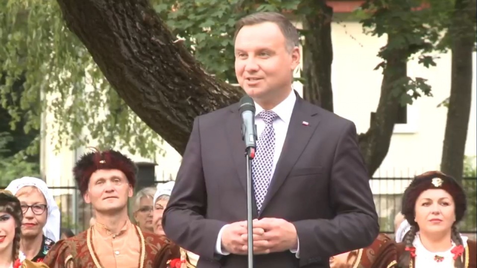 Andrzej Duda w Drawsku Pomorskim. Fot. twitter.com/prezydentpl