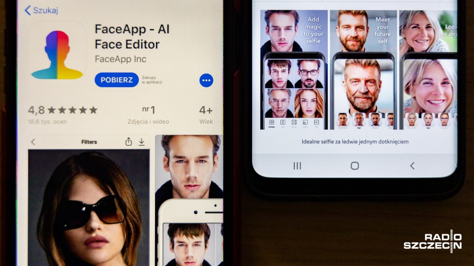 Aplikacja Face App. Fot. Robert Stachnik [Radio Szczecin]