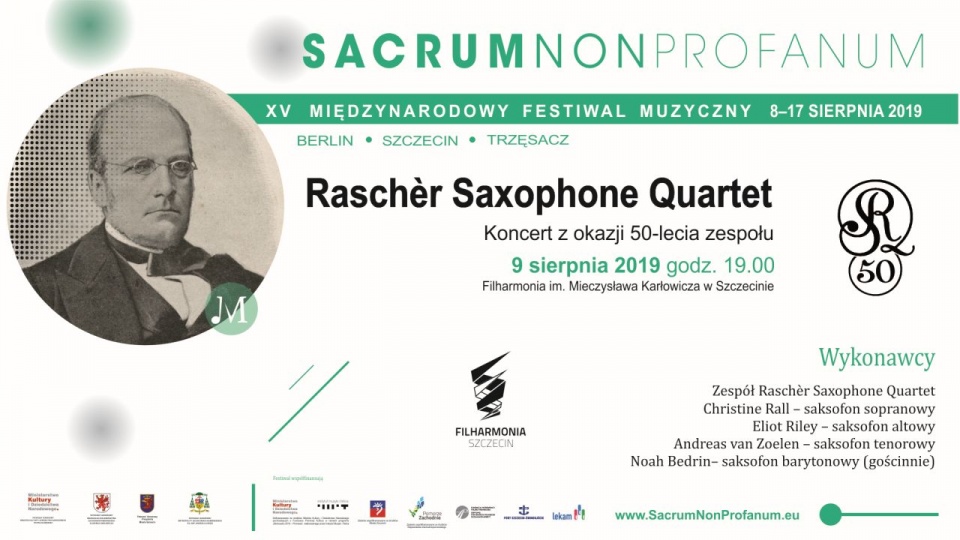 Raschèr Saxohone Quartet. Źródło materiały prasowe Festiwalu Sacrum Non Profanum.