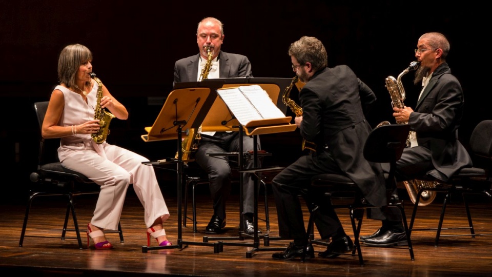 Raschèr Saxophone Quartet zagrał na XV Międzynarodowym Festiwalu Sacrum Non Profanum. Fot. Jan Olczak.