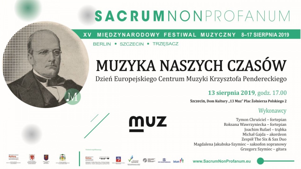 Folder koncertu Muzyka Naszych Czasów. Mat. prasowe XV Festiwalu Sacrum Non Profanum