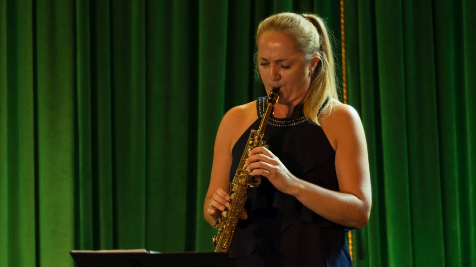 Magdalena Jakubska-Szymiec (saksofon sopranowy) na XV Międzynarodowym Festiwalu Sacrum Non Profanum. Fot. Jan Olczak