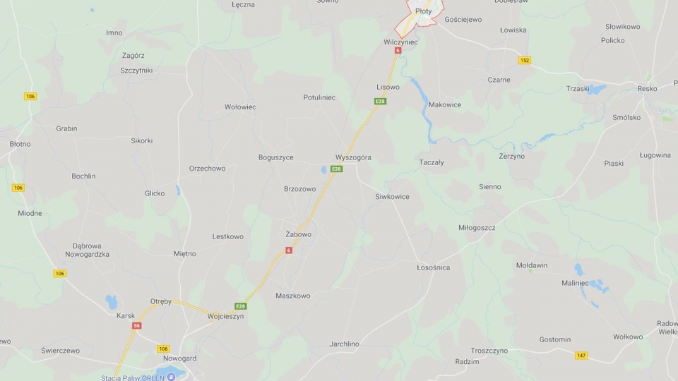 W czwartek otwarta została jedna jezdnia drogi szybkiego ruchu na odcinku pomiędzy Płotami a Nowogardem. źródło: https://www.google.com/maps/