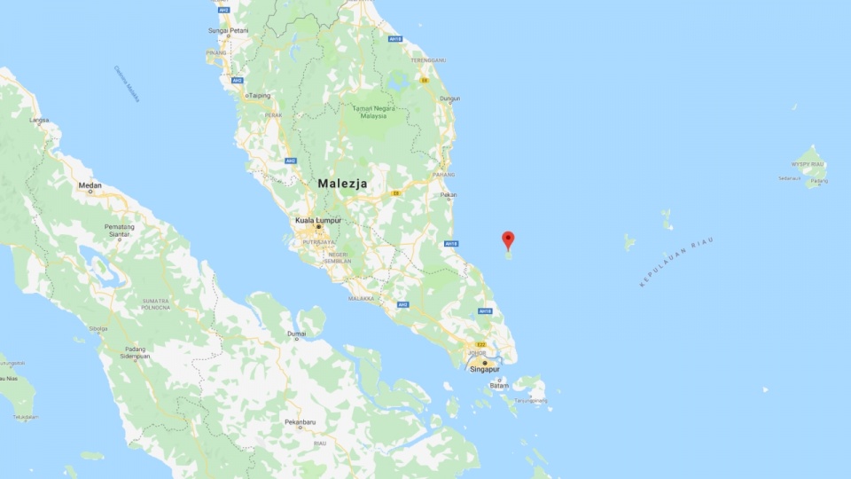 Wyspa Tioman w Malezji. Fot. www.google.com/maps