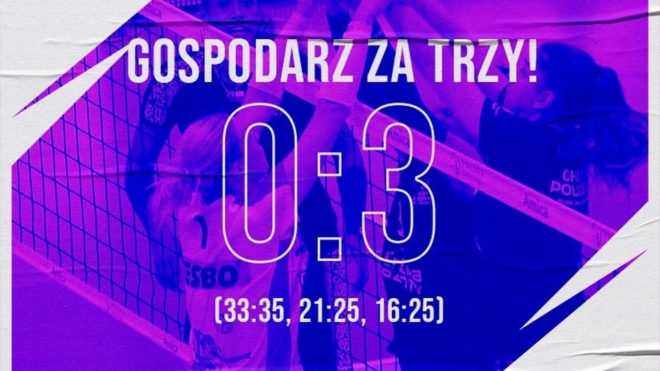 W pierwszym meczu policzanki pokonały mistrza Polski ŁKS Łódź 3:0. źródło: https://www.facebook.com/kpschemikpolice/