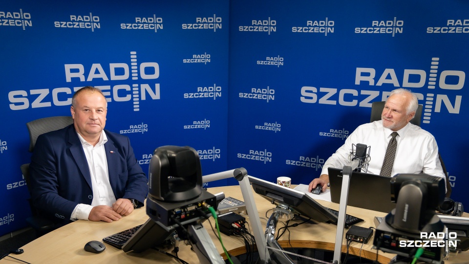 Artur Szałabawka był gościem "Rozmowy pod Krawatem". Fot. Robert Stachnik [Radio Szczecin]