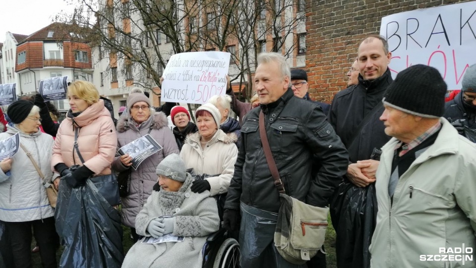 Protest w Kołobrzegu. Fot. Przemysław Polanin [Radio Szczecin]
