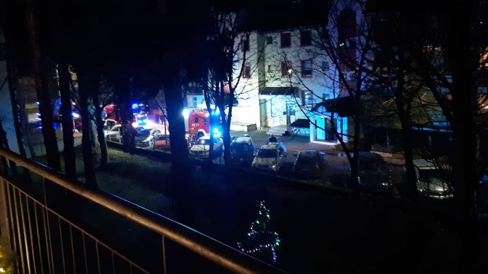 Groźnie wyglądający pożar przy ul. Kasprzaka w Szczecinie. Fot. Słuchacz Marcin