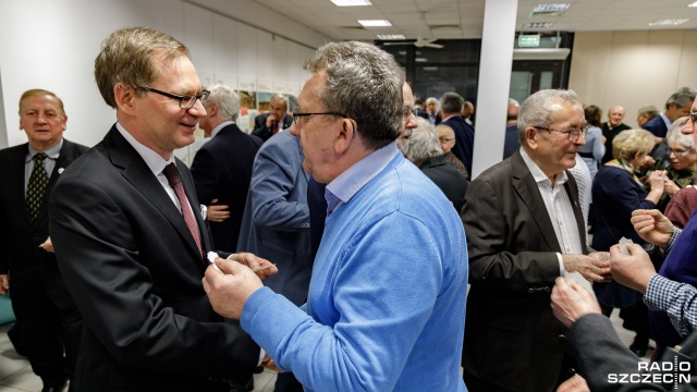 Fot. Robert Stachnik [Radio Szczecin] Działacze opozycji antykomunistycznej spotkali się na opłatku [DUŻO ZDJĘĆ]